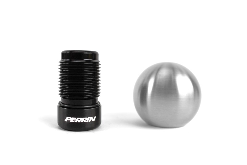 Subaru WRX STI Shift Knob - Perrin Performance - Ball Style 2.0in Stainless Steel - Brushed - `04-`21